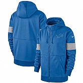 Detroit Lions Nike Sideline Performance Full Zip Hoodie Blue,baseball caps,new era cap wholesale,wholesale hats